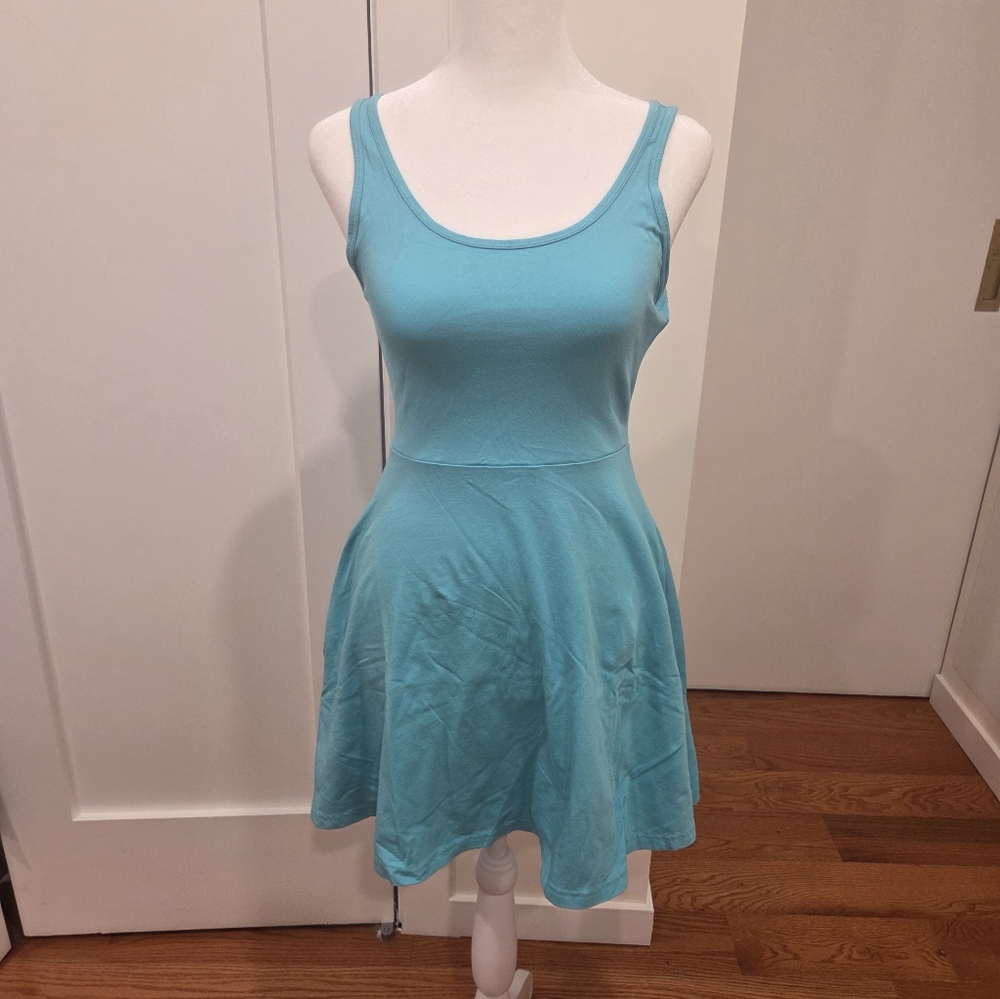 Express Aqua Blue Sleeveless Dress Size Small
